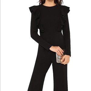 Jumpsuit Size XS Black w/Ruffle